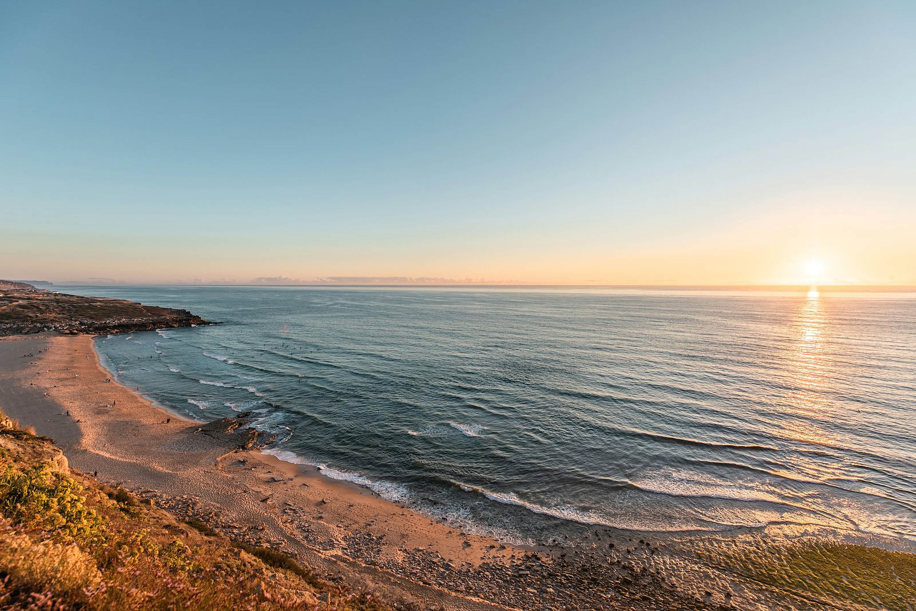Portuguese coast at dawn